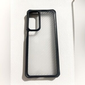 ITSKINS Clear/Black Protective Case for Motorola Edge 2021 | Slim & Lightweight